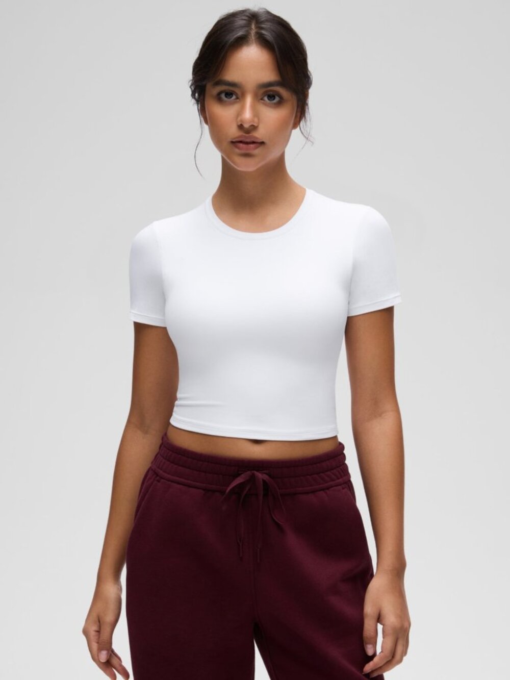 Softembrace Crewneck Cropped Short Sleeve